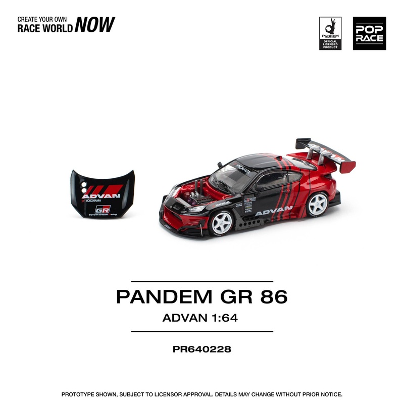 1/64 PANDEM GR86 - ADVAN
