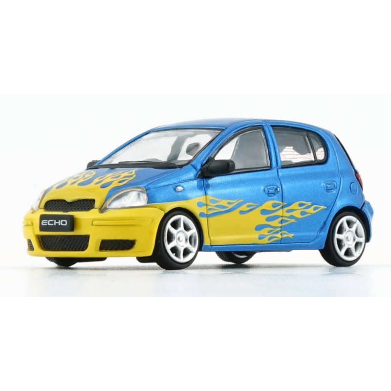 1/64 Toyota Yaris / Echo / Vitz 1998 5-door Blue / Fire Paint (LHD)