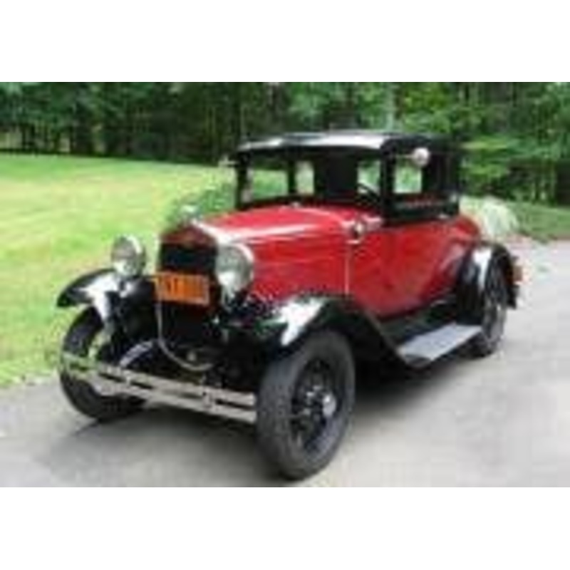 1/18 Ford Model A Coupe 1931 Aurora Red & Andalusite Blue