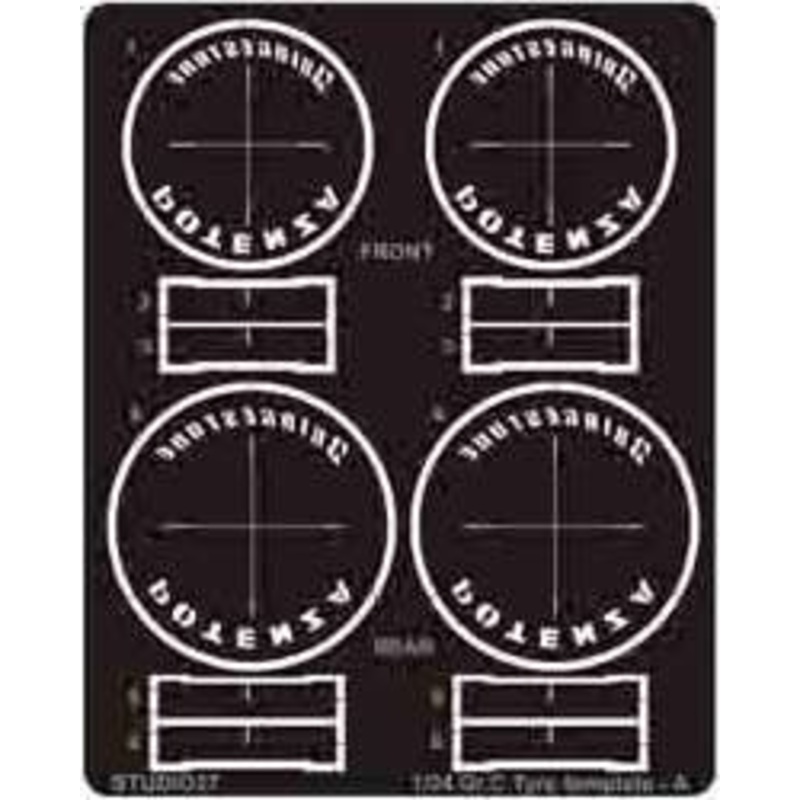 1/24 Gr.C-car Tyre template-A (for BS)