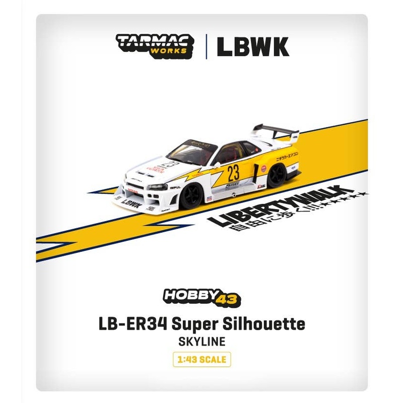 1/43 LB-ER34 Super Silhouette SKYLINE White