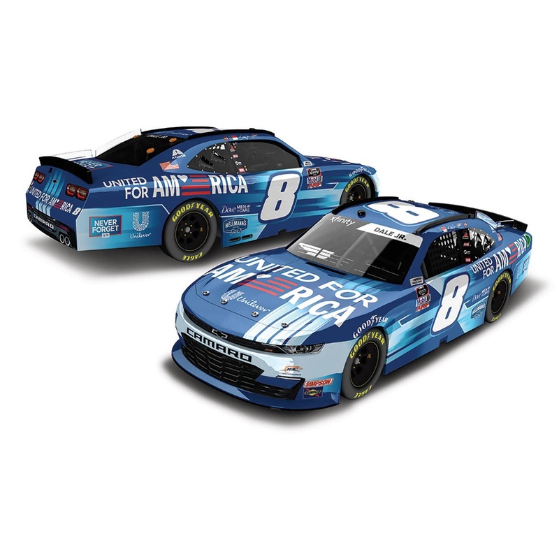 1/64 Dale Earnhardt Jr. # 8 Unilever United for America Chevrolet Camaro NASCAR Xfinity Series 2021