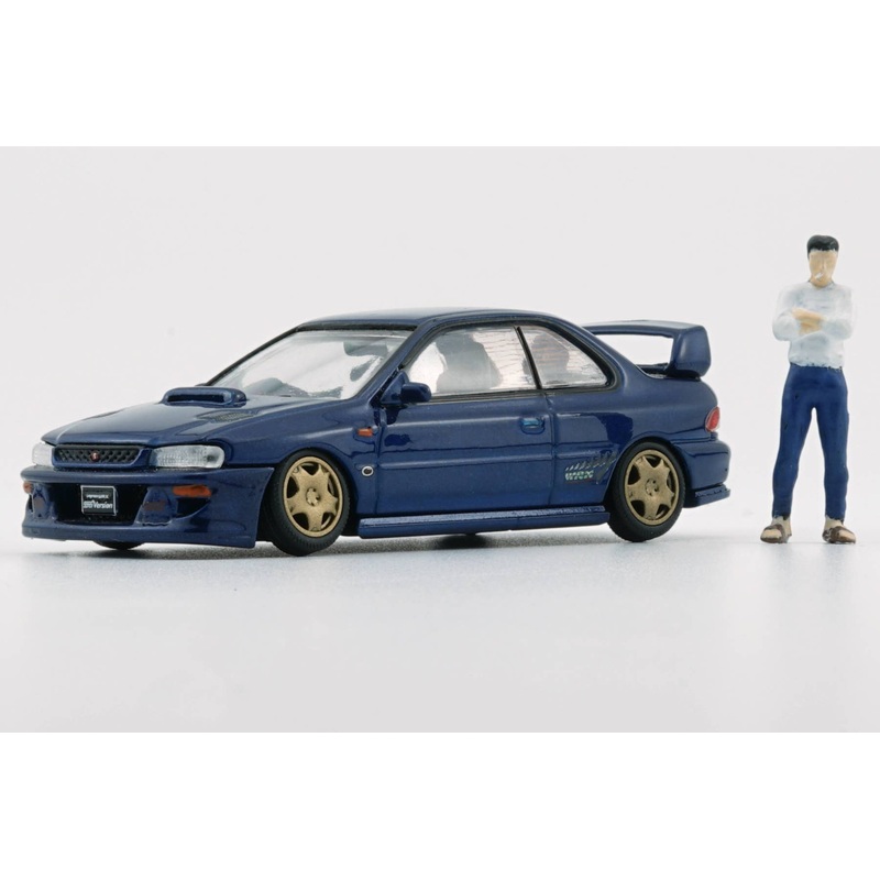 1/64 Subaru Impreza WRX GC8 TYPE-R Custom ID Blue (RHD) with figure