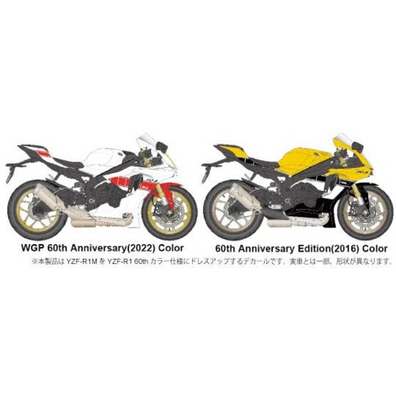 1/12 YZF-R1M 60th Dress Up Decal