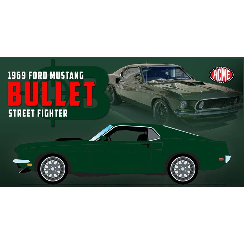 1/18 ACME 1969 Ford Mustang GT Fastback Street Fighter - Bullet