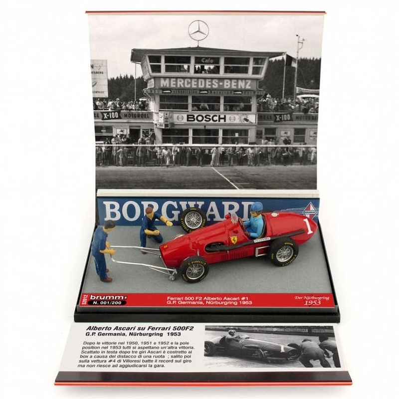 1/43 Ferrari 500 F2 Nurburgring GP #1 A.Ascari With Figure