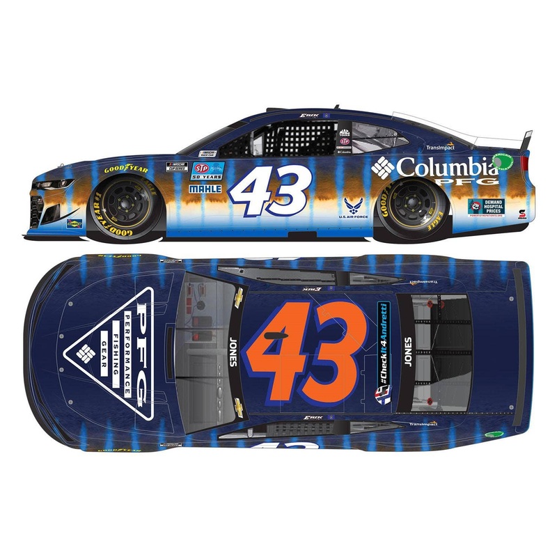 1/64 Erik Jones # 43 Columbia PFG Chevrolet Camaro NASCAR 2021