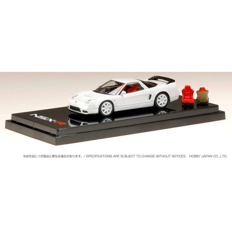 1/64 Honda NSX-R (NA2) with Genuine Seat Display Model Pearl White