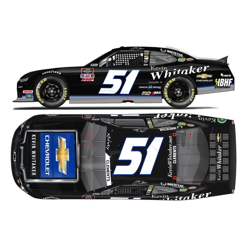 1/64 Jeremy Clements # 51 Kevin Whitaker Chevrolet Chevrolet Camaro NASCAR Xfinity Series 2021