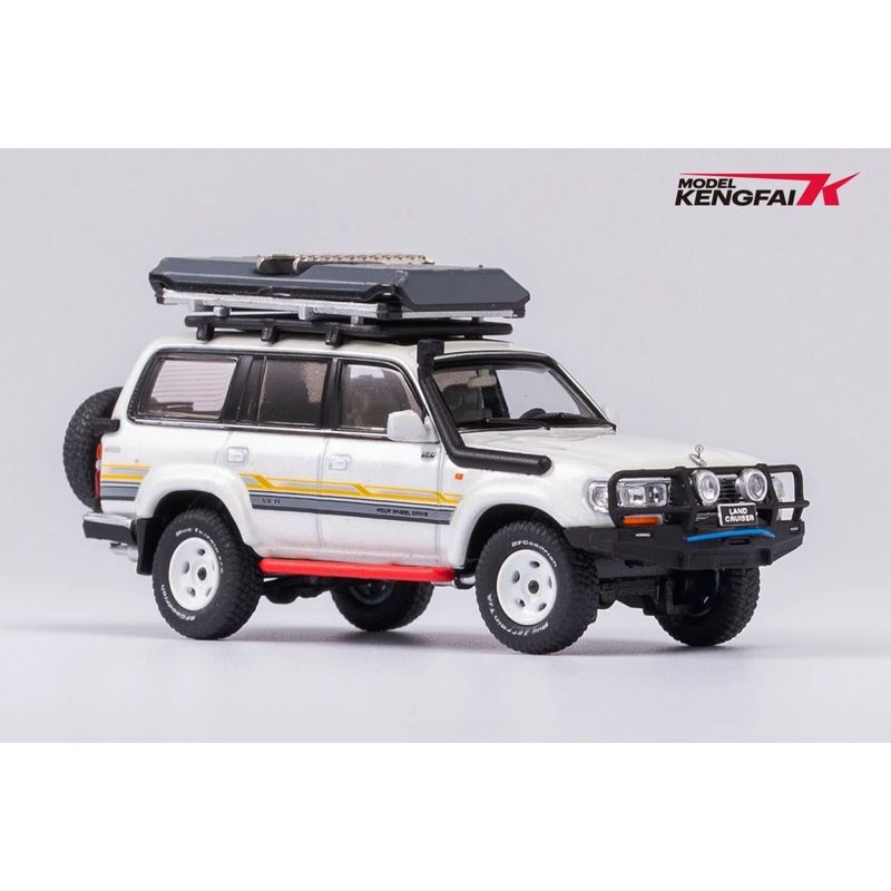 1/64 Land Cruiser Pearl White roof rack