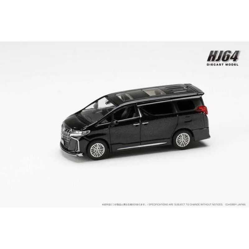 1/64 Toyota Alphard Hybrid Custom Version / With Sunroof Sparkling Black Pearl Crystal Shine