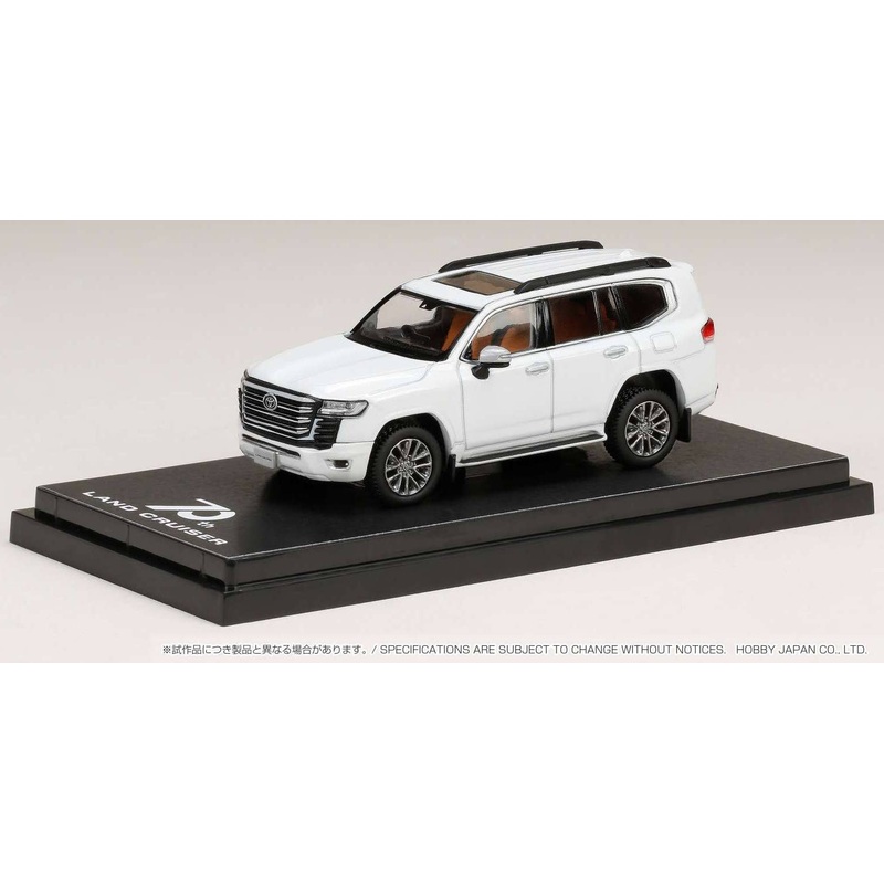 1/64 Toyota Land Cruiser (JA300W) ZX Precious White Pearl / Beige Interior