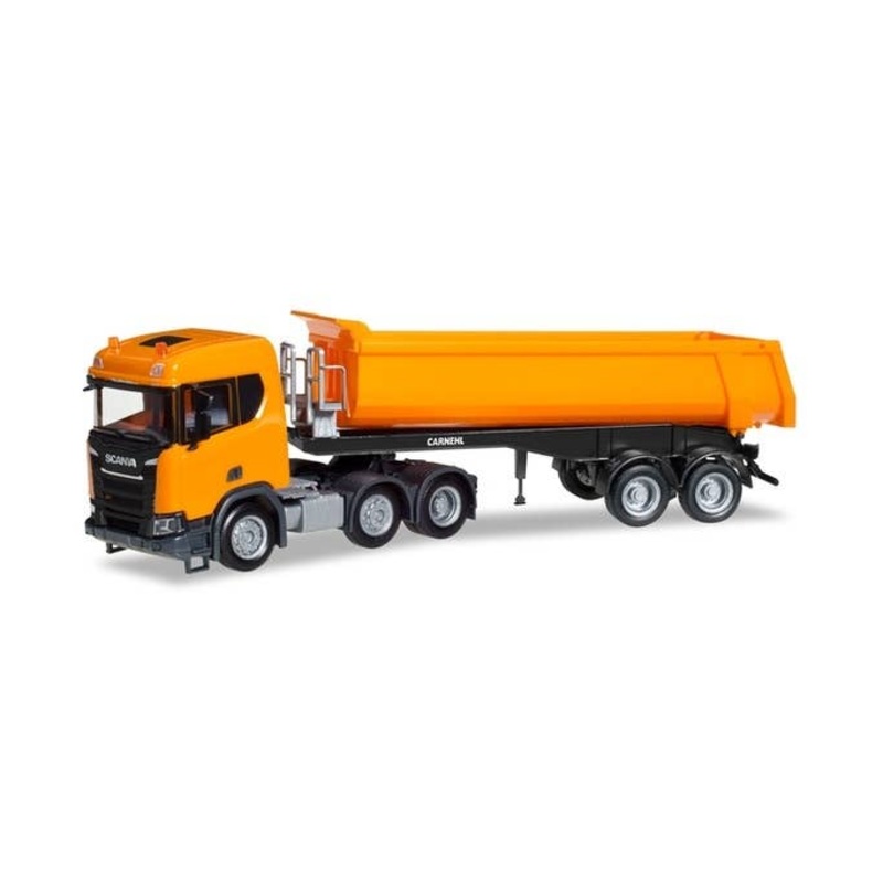 1/87 Scania CR ND XT 6x2 Dump Semitrailer Orange