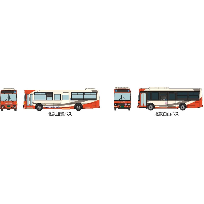 1/150 The Bus Collection Hokuriku Railroad Group Integration Memorial Kaga Bus / Hakusan Bus 2 Set