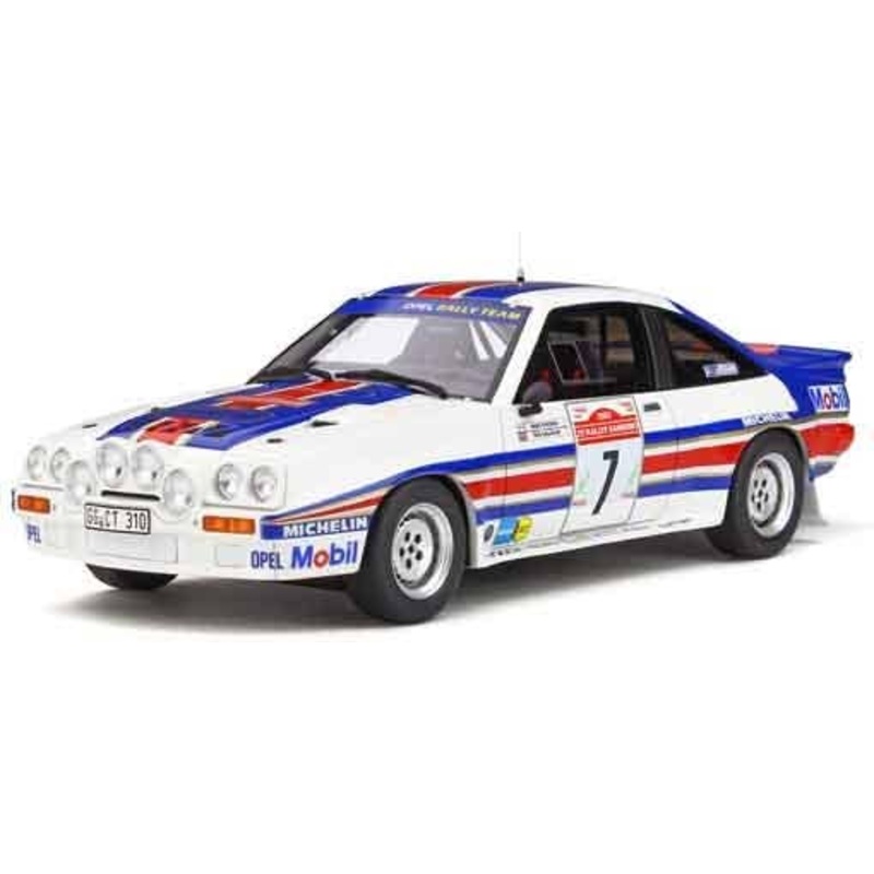 1/18 Opel Manta 400R Gr.B Rally San Remo #7 (White & Red & Blue)