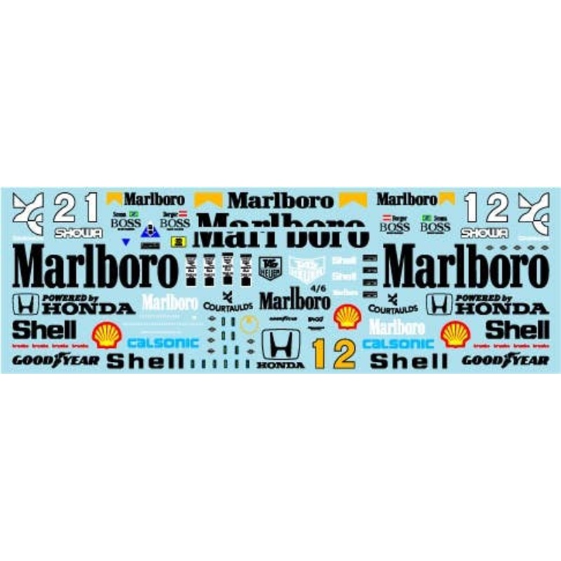 1/20 McLaren MP4 / 6 (Fluorescent Red)