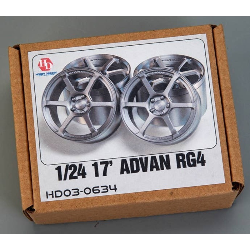 1/24 17" Advan RG4 Wheels (Resin + Decals)