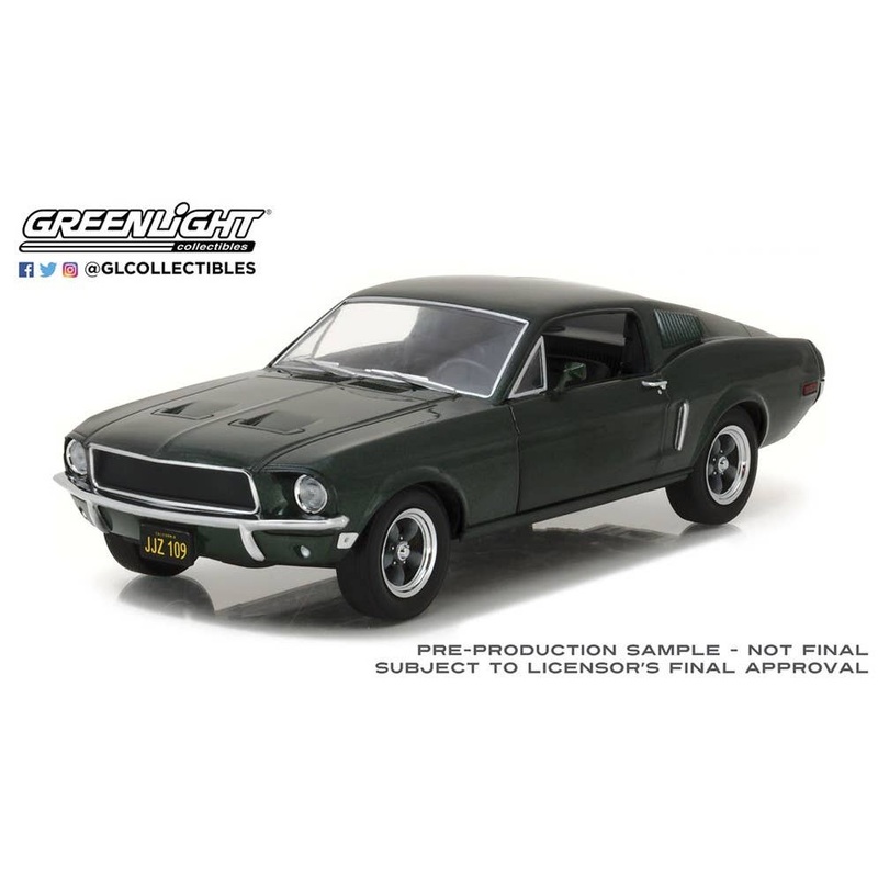 1/24 GreenLight 1968 Ford Mustang GT Fastback - Highland Green