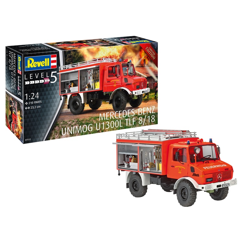 1/24 Mercedes-Benz Unimog U1300L TLF 8/18 Fire Truck