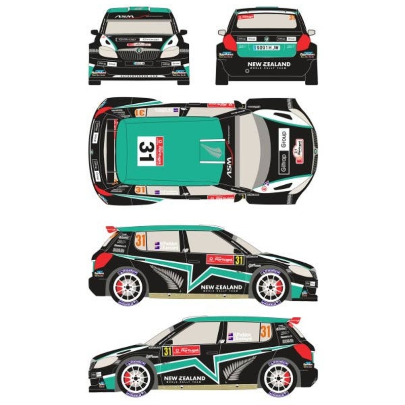 1/24 Skoda Fabia S2000 #31 Rally Portugal 2012 (For Belkits)