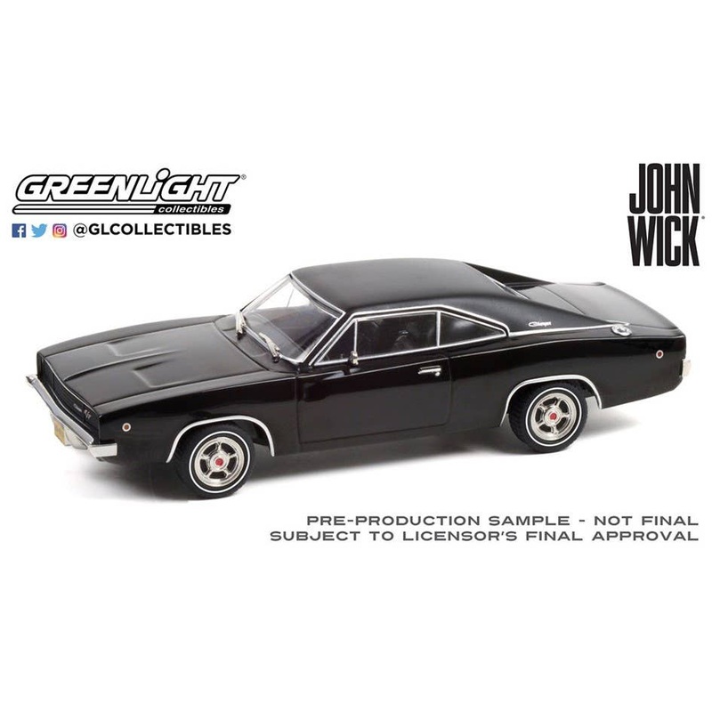 1/43 GreenLight John Wick (2014) - 1968 Dodge Charger R/T