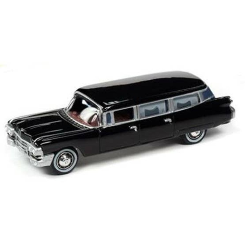 1/64 Johnny Lightning 1959 Cadillac Hearse in Black