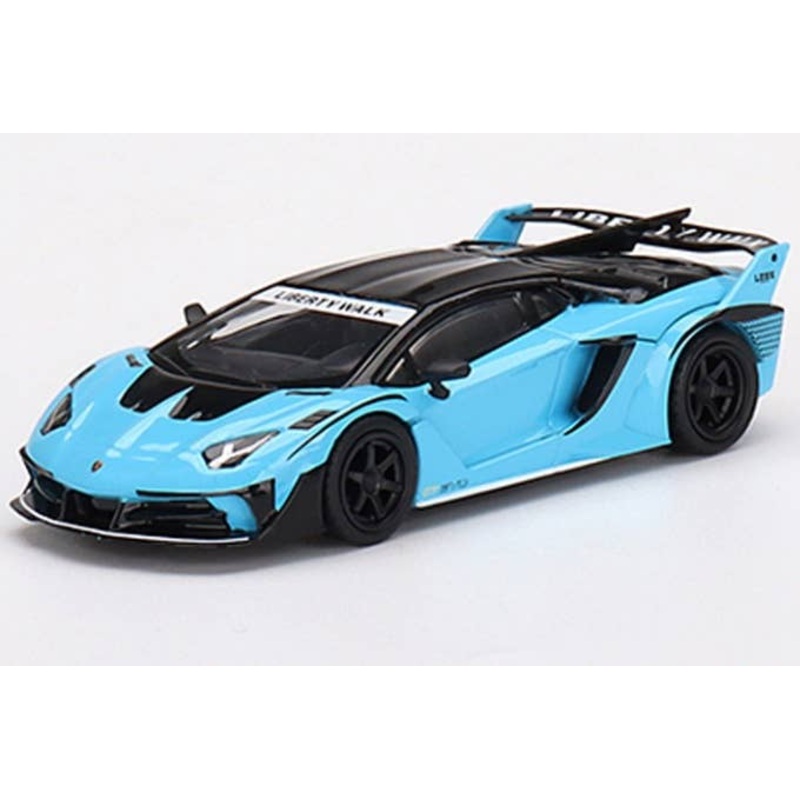 1/64 LB-Silhouette WORKS Lamborghini Aventador GT EVO Baby Blue (Right Handle)