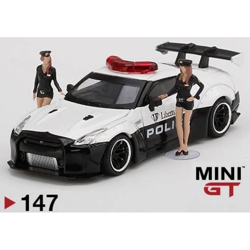 1/64 LB Works Nissan GT-R R35 Police Car with Figure 2pcs (Right-Hand Drive)