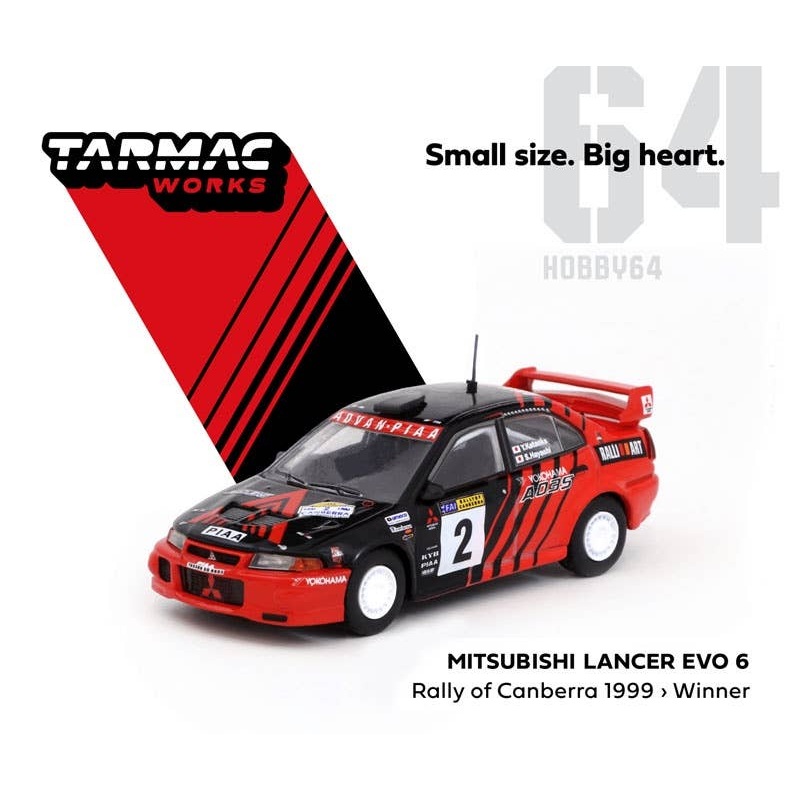 1/64 Mitsubishi Lancer Evo 6 Winner Rally of Canberra 1999 Y.Kataoka/S.Hayashi