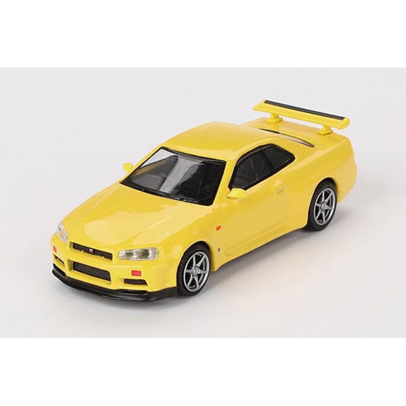 1/64 Nissan Skyline GT-R R34 V Spec Lighting Yellow (Right Handle)