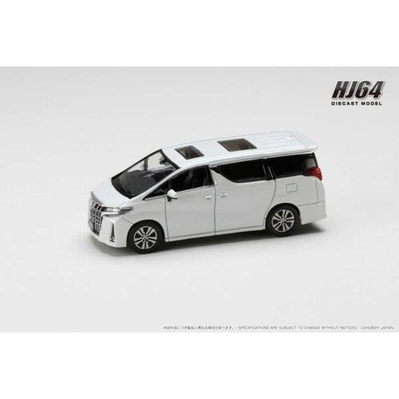 1/64 Toyota Alphard (H30W) with Sunroof / White Pearl Crystal Shine