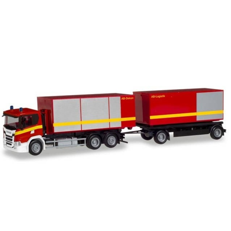 1/87 Scania CG 17 Roll-Off Containers Truck Fire Department