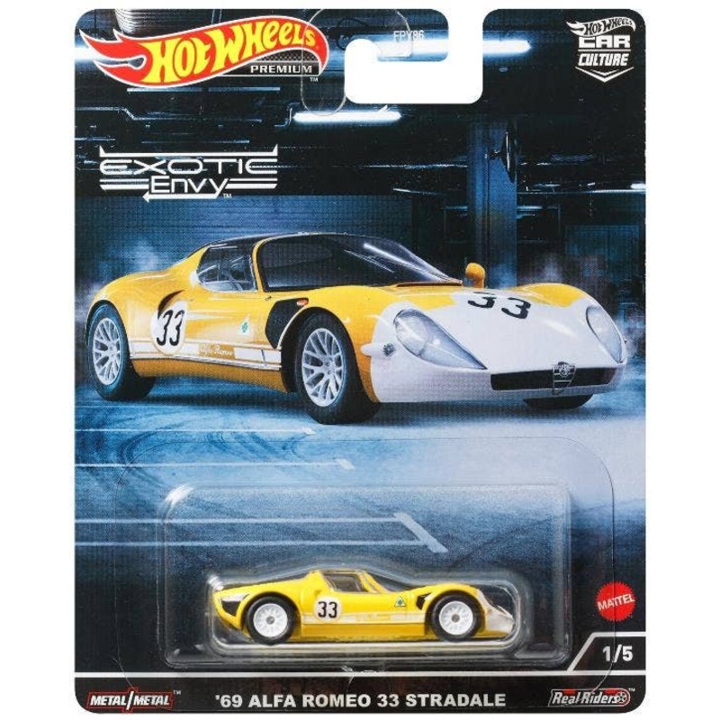 Hot Wheels Car Culture Exotic Envy Alfa Romeo 33 Stradale (HCJ91)