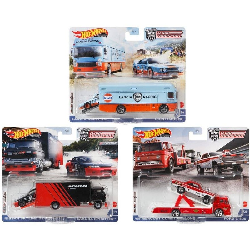 Hot Wheels Team Transport Assortment 1Box 4pcs  (FLF56-986K)