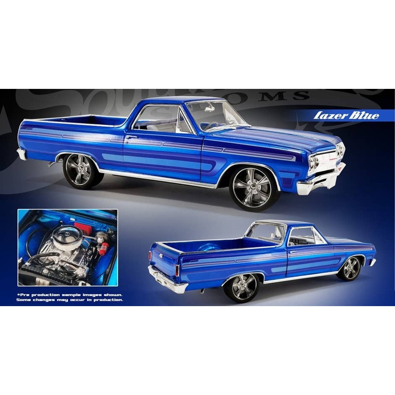 1/18 ACME - 1965 Chevrolet El Camino - Southern Kings Customs - Laser Blue