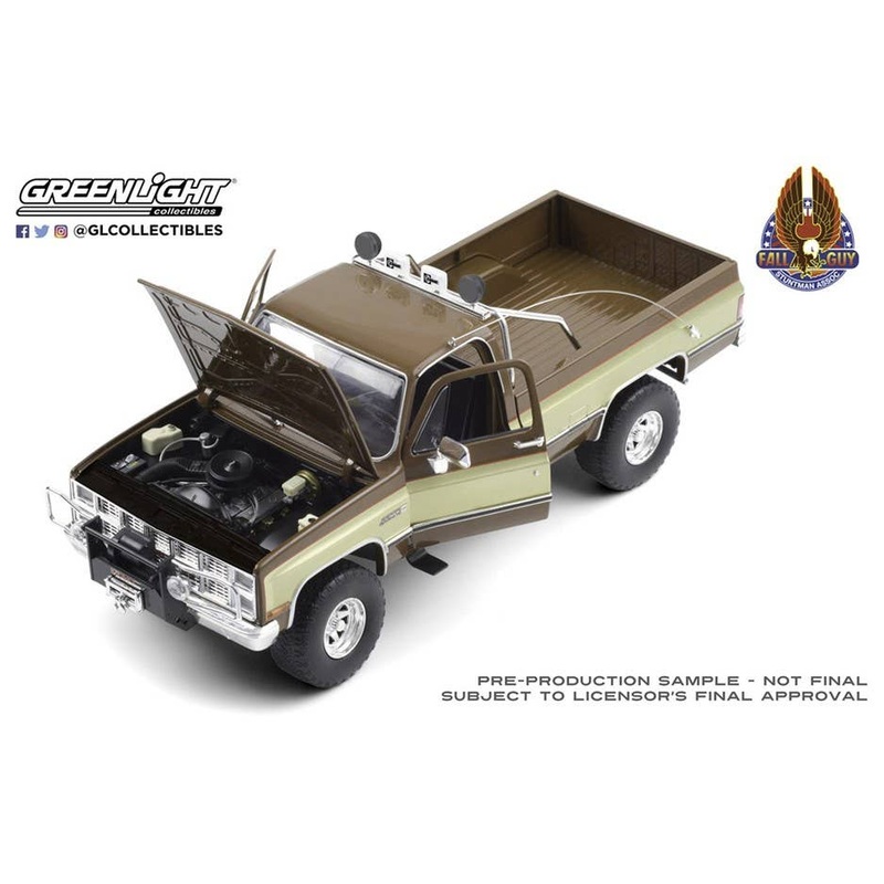 1/18 GreenLight Fall Guy Stuntman Association 1982 GMC K-2500 Sierra Grande Wideside