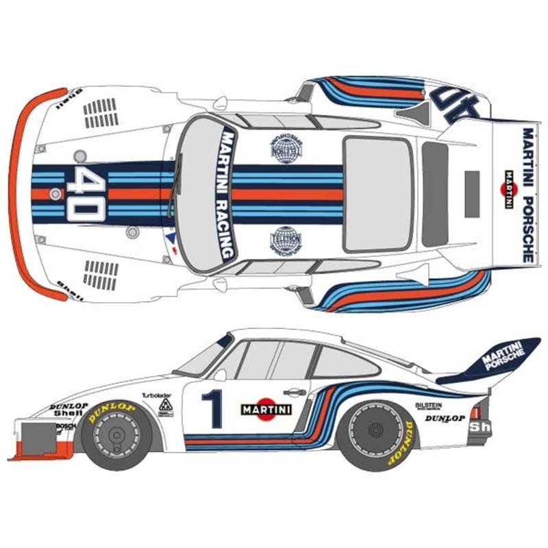 1/20 Martini 935 1976 LM/Dijon Decal Set (for Tamiya)