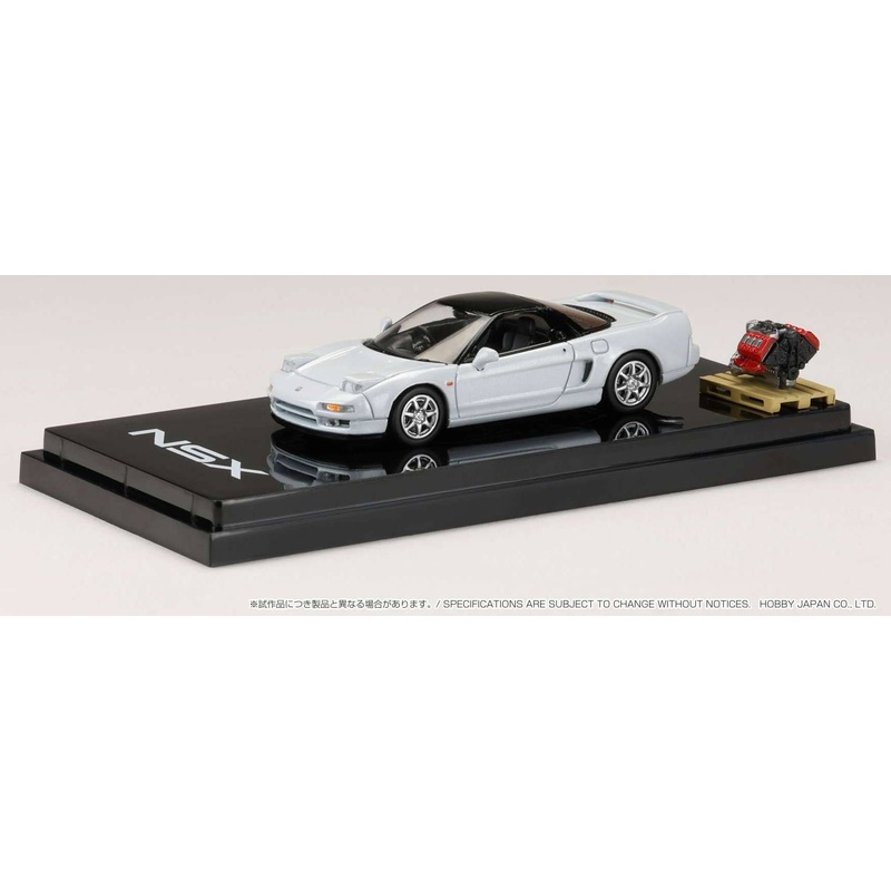 1/64 Honda NSX Coupe with Engine Display Model Platinum White Pearl