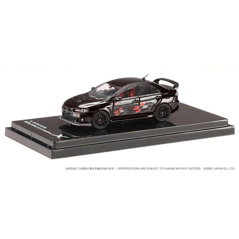 1/64 Mitsubishi Lancer Evolution 10 Ralliart Phantom Black Pearl