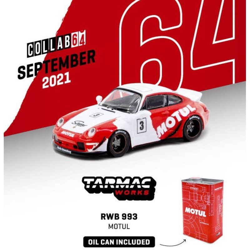1/64 RWB 993 Motul With metal oil can (Oil Can Package)