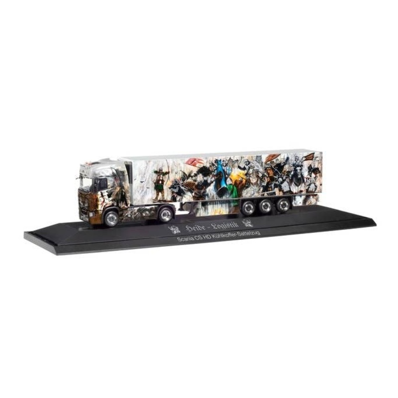 1/87 Scania CS 20 High Roof Refrigerated Semitrailer Heide Logistik/Lionheart