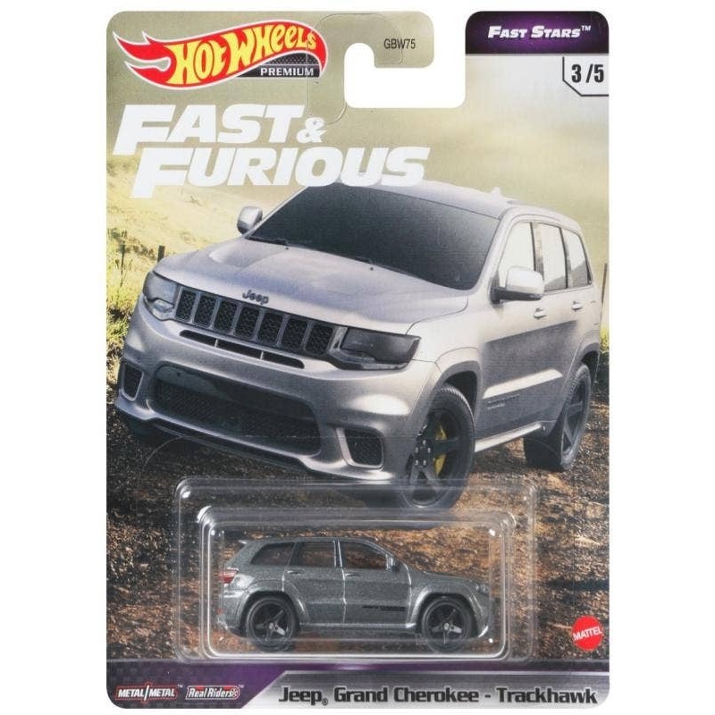 HW Fast & Furious Premium Assorted Fast Stars Jeep Grand Cherokee Truck Hawk (GRL74)