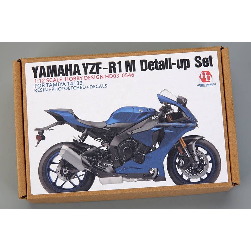 1/12 Yamaha YZF-R1 M Detail-up Set (Resin + PE + Decals + Metal Logo + Metal Parts) (For Tamiya 14133)