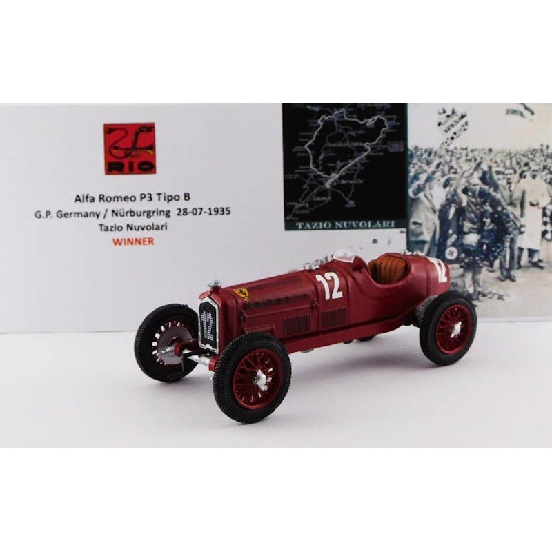 1/43 Alfa-Romeo P3 TIPO B German GP Nurburgring 1935 #12 Tazio Nuvolari Winner