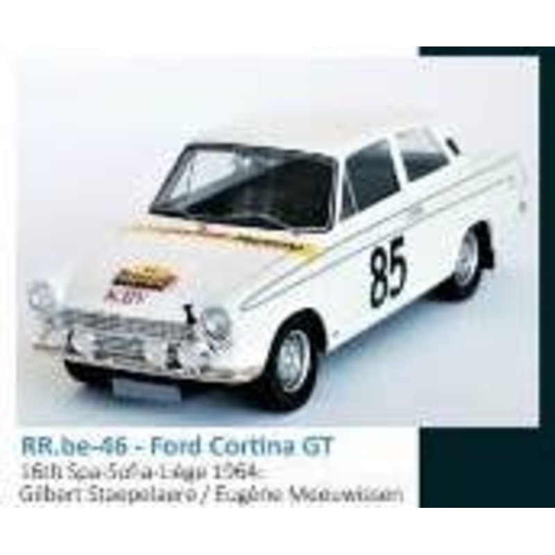1/43 Ford Cortina GT 1964 Spa Sofia Liege 16th #85 G. Staepelaere / E. Meeuwissen