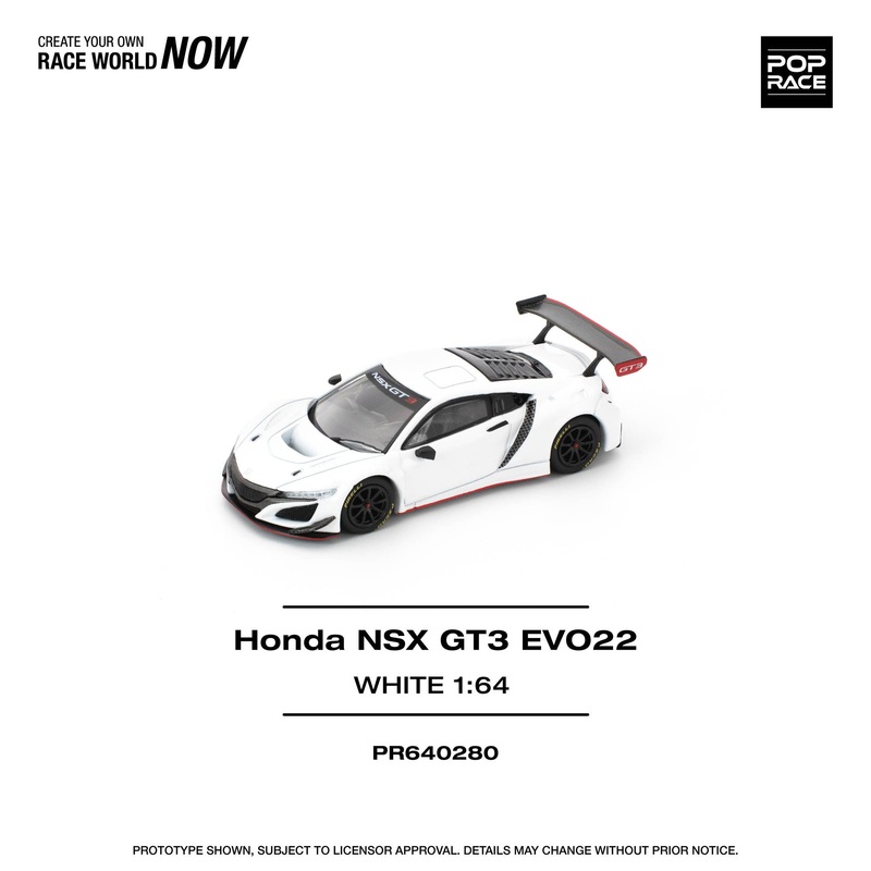1/64  HONDA NSX GT3 EVO22 - WHITE