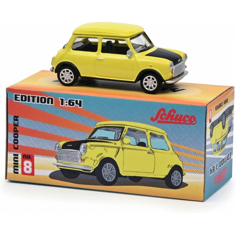 1/64 Paper Box Mini Cooper Yellow / Black
