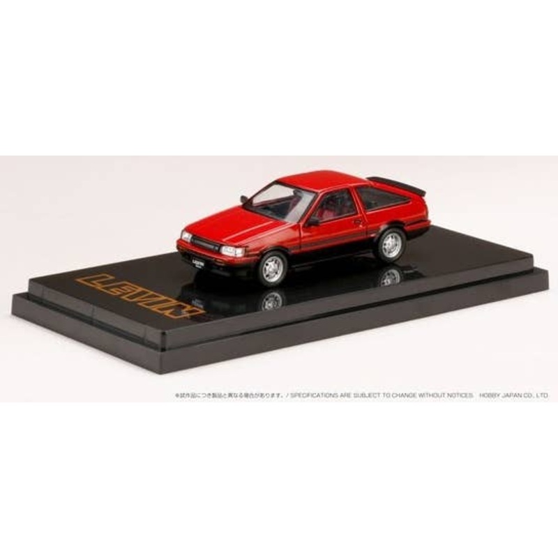 1/64 Toyota Corolla Levin AE86 3 Door GT APEX Red / Black Two Tone