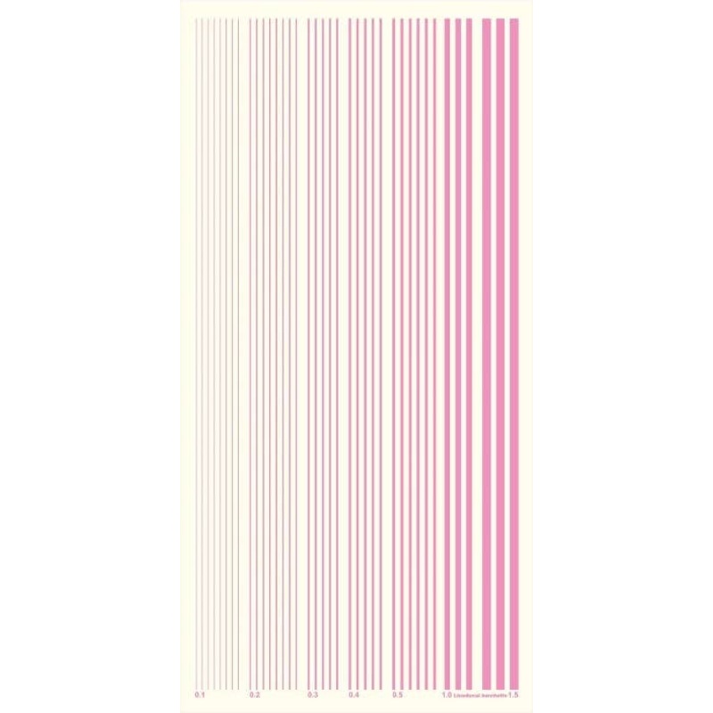 Color Line Decal Pink