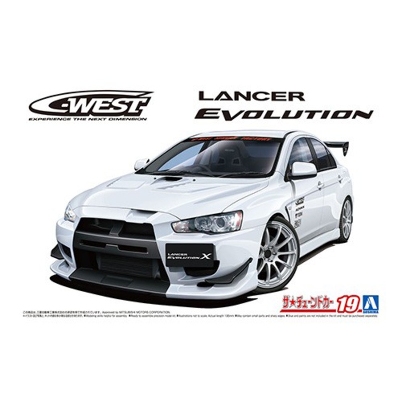1/24 C-WEST CZ4A Lancer Evolution X '07 (Mitsubishi)